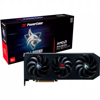 PowerColor Hellhound Radeon RX 9070 XT 16GB GDDR6 PCIe 5.0 videokaart