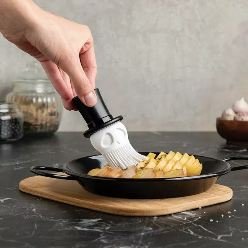 Ototo Design Skull Brush siliconen kookkwast