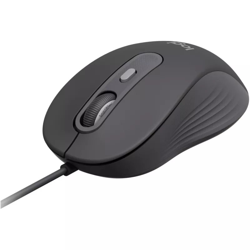 Logitech Signature Wired M520 for Business optische bedrade muis USB-C Plug-and-Play Windows/Mac/Chrome/PC/laptops - grafiet