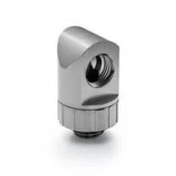 90° Rotary Tube Fitting BitsPower Artemis — platina grijs, model BPM-AT90R-PG
