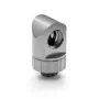 90° Rotary Tube Fitting BitsPower Artemis — platina grijs, model BPM-AT90R-PG