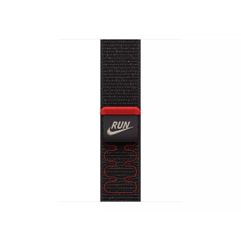 Apple Nike Sport Loop band zwart nylon, gerecycled polyester, spandex