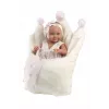 Vinyl babypop 40 cm van Llorens met realistische kenmerken en zachte lichaam