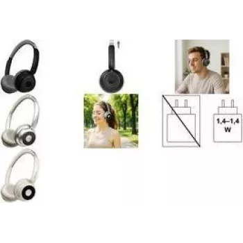 LogiLink BT0072BR over-ear hoofdtelefoon Bluetooth zilver (BT0072BR)