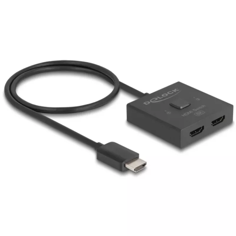 HDMI-switch DeLOCK 18901 144Hz zwart plastic 55x55x15mm