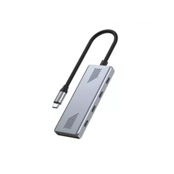 USB-C 3.2 Gen 2 4-poorts hub van GEMBIRD UHB-CM-U310-C4-01