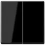 JUNG A 595 SW - taster - zwart - duroplast - IP44 - 55 mm - 55 mm