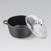 Maestro MR-4620C pan met deksel 20 cm 2,1 l zwart