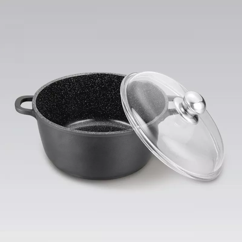 Maestro MR-4620C pan met deksel 20 cm 2,1 l zwart