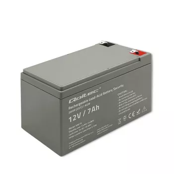 Qoltec 53076 AGM-accu | 12V | 7Ah | veiligheid