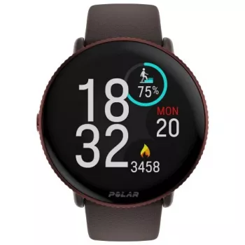 Polar Ignite 3 titanium bruin leer M/L