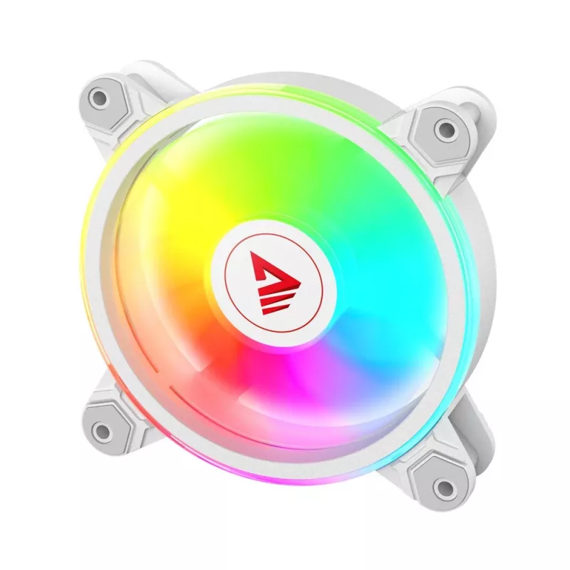 SAVIO FAN-01 WHITE 4-pack 120mm ARGB-ventilatoren inclusief controller en afstandsbediening