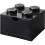 LEGO bureaulade 4, opbergbox zwart, noppen