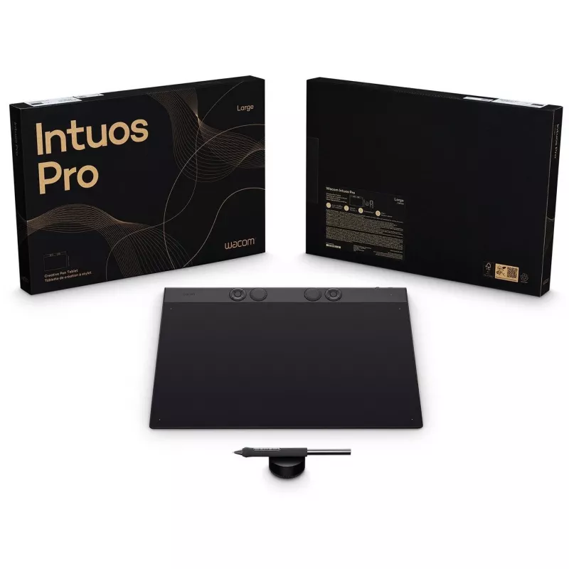 Wacom Intuos Pro Large grafisch tablet zwart 349 x 195 mm USB/Bluetooth
