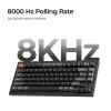 Mechanisch toetsenbord Keychron V1 Ultra 8K — 75% formaat, QWERTY, Bluetooth, RGB, zwart