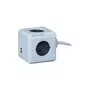 Stroomverdeler Allocacoc 1406GY/DEEUPC 1,5 m 4 AC-stopcontacten grijs wit