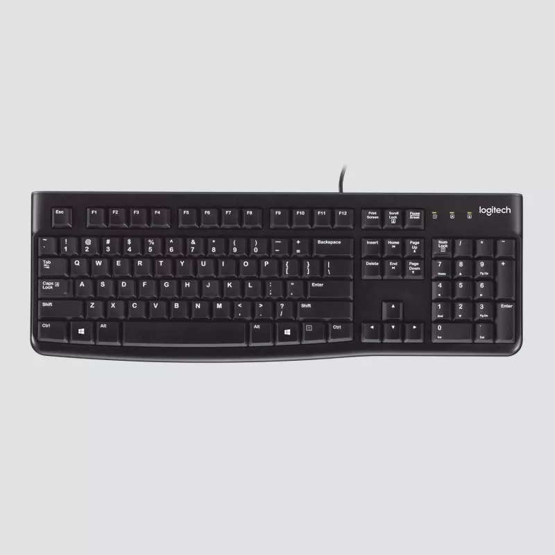 Logitech Desktop MK120 combo, zwart, bedraad, Zwitserse layout, 920-002504