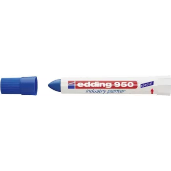 Permanentmarker Edding 950 ronde punt blauw