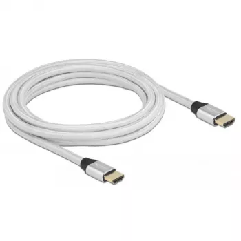 HDMI-kabel DeLOCK Ultra High Speed 48 Gbps 8K 60 Hz zilver 3 m