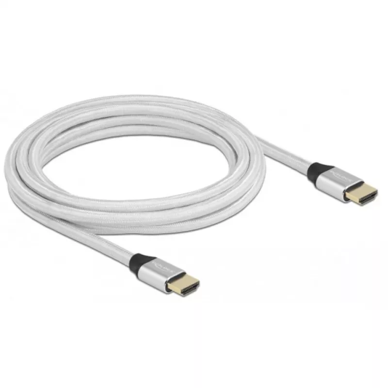 HDMI-kabel DeLOCK Ultra High Speed 48 Gbps 8K 60 Hz zilver 3 m