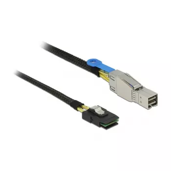 SAS-kabel DeLOCK 83616 1 m 6 Gbit/s zwart