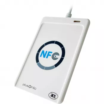 Kaartlezer/schrijver Plusonic PLCR-NFC USB NFC RFID voor contactloze kaarten en tags