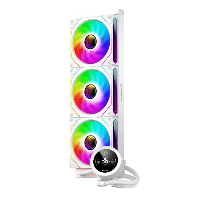 Gamemax | CPU-vloeistofkoeler | ICEBURG 360 DIGITAL | wit