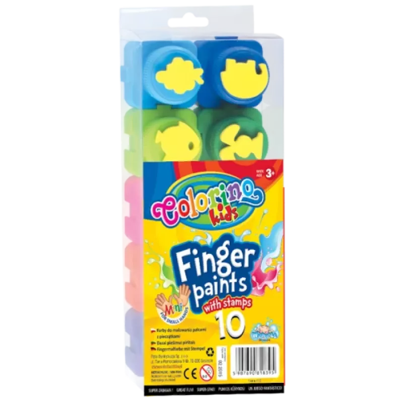 Colorino Kids vingerverf 10 kleuren