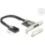 Netwerkadapter DELOCK Mini PCIe I/O 95281 met 2× SFP Gigabit LAN