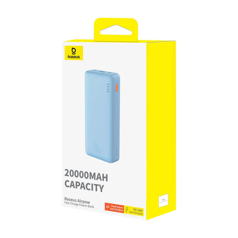 Baseus Airpow lithium-polymeer (LiPo) 20000 mAh blauw
