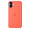 iPhone 16 Plus siliconen case met MagSafe - mandarijn