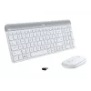 Logitech Slim Wireless Combo MK470 - toetsenbord-muisset - draadloos - 2,4 GHz - Spaans - off-white (920-009199)