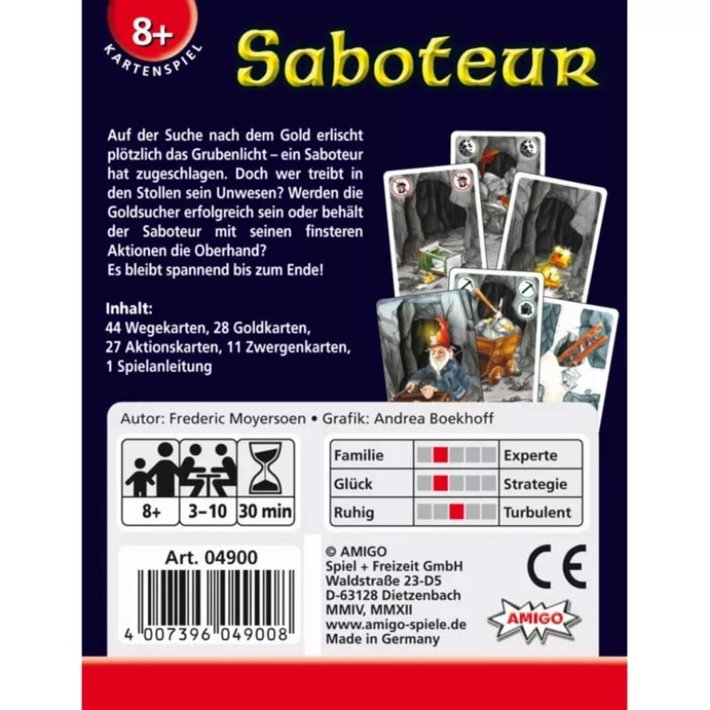Amigo 04900 bordspel Saboteur 30 min.