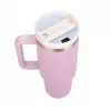 Extralink Black Forest Thermosbeker met rietje en handvat, 1200 ml, Powder Pink