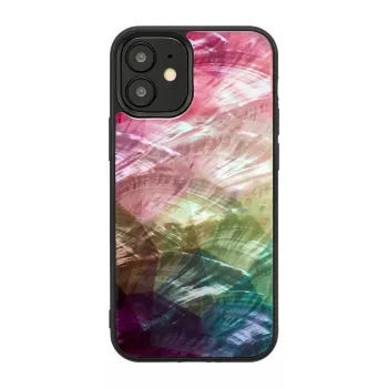 Hoes iKins voor Apple iPhone 12 mini – waterbloemendesign, zwart