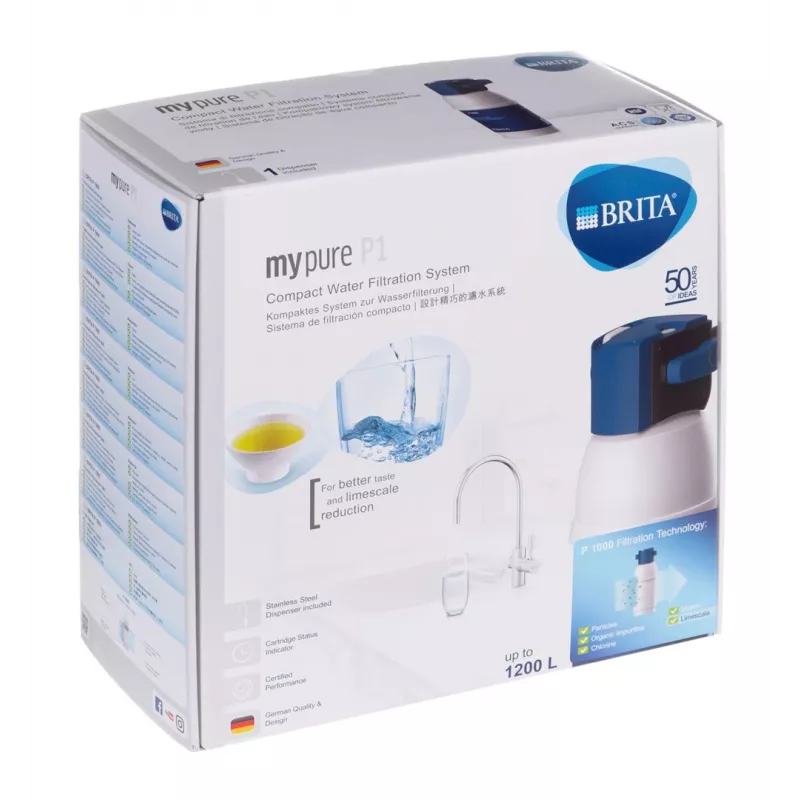 Brita Mypure P1+grifo 1 Via compact waterfiltersysteem