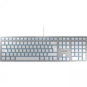 CHERRY KC 6000 slank FOR MAC toetsenbord Office USB QWERTZ Duits zilver