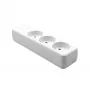 Stopcontactenblok ProXtend K3-0W 3-voudig wit — 3 stopcontacten, compact ontwerp