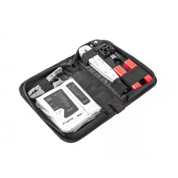LANBERG netwerkgereedschapsset tester striptang krimptang NT-0301 – RJ-12-stekkerondersteuning