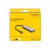 DeLOCK 64261 USB 3.2 Gen 1 Type-C hub 10000 Mbit/s zwart grijs