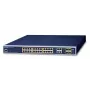 PLANET GS-4210-24PL4C - Switch - managed - 24 x 10/100/1000 (PoE+) + 4 x Combo Gigabit-SFP - Desktop, rack-monteerbaar - PoE+ (440 W) (GS-4210-24PL4C)