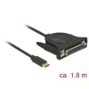 Parallelkabel DeLOCK 62980 zwart 1,8 m
