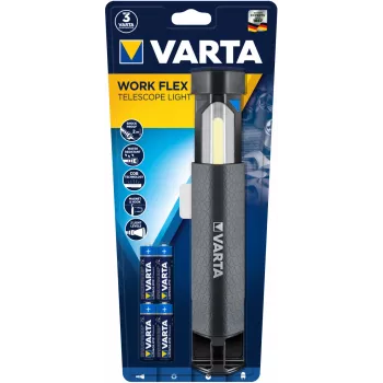 LED-werklamp Varta Work Flex zwart 250 lm IPX4