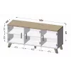 Cama sideboard LOTTA 150 3D wotan eiken + mat zwart
