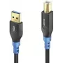 USB-kabel PureLink FI-U200-020 2 m USB A USB B zwart blauw