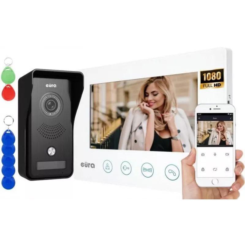 VIDEO-INTERCOM EURA VDP-42A3 GAMMA+ wit monitor TUYA