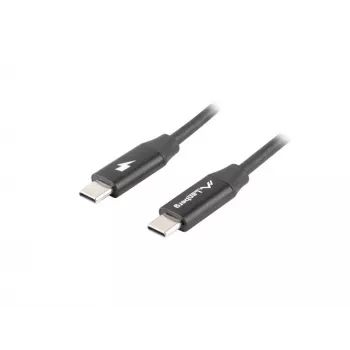 LANBERG USB-C-naar-USB-C-kabel CA-CMCM-40CU-0018-BK — USB 2.0, 1,8 m, zwart