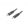 LANBERG USB-C-naar-USB-C-kabel CA-CMCM-40CU-0018-BK — USB 2.0, 1,8 m, zwart