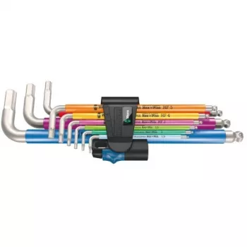 Set metrische inbussleutels HEX-PLUS, 9-delig