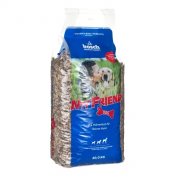 Droogvoer voor honden Bosch MY FRIEND, gevogelte, 20 kg zak, volwassen middelgrote rassen (11-25 kg), eiwit 20%, vet 7%